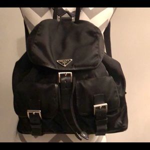 Prada Vela Large Two-Pocket Backpack